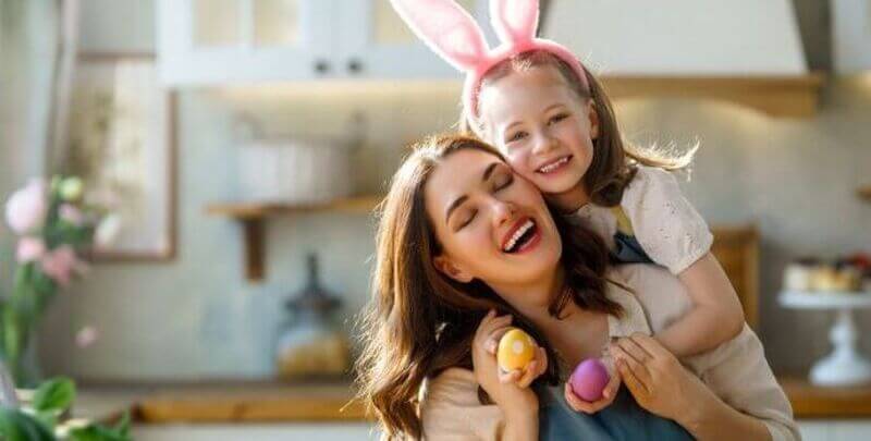 Mother and daughter enjoying Easter (Plumber Near Me)